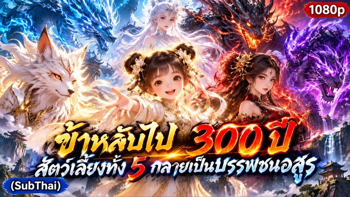 ข้าหลับไป 300 ปี สัตว์เลี้ยงทั้ง 5 กลายเป็นบรรพชนอสูร (SubThai) 1080p