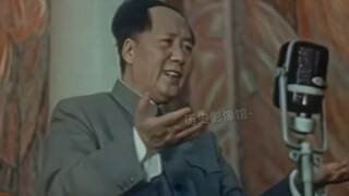 1957年毛主席访问苏联真实影像，并接见了在莫斯科大学的留学生