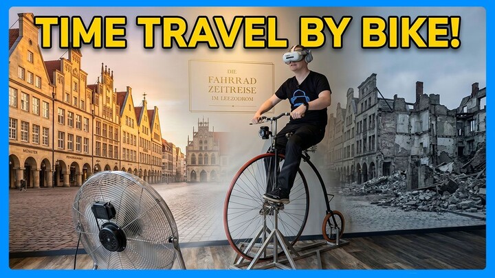 I went back to 1945 on a Bicycle! (VR Leezodrom Münster Germany)