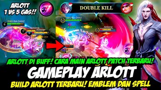 GAMEPLAY ARLOTT BUFF❗ EMBLEM & BUILD ARLOTT TERSAKIT 2023❗COMBO ARLOTT EXP & TUTORIAL ARLOTT TERBARU