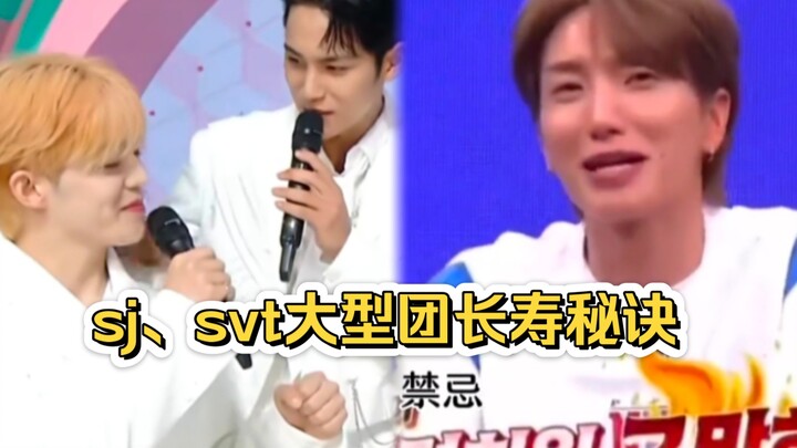 Super Junior dan SEVENTEEN membahas rahasia sukses kelompok besar untuk bertahan lama! Sama seperti 