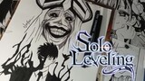 Sung Jin-Woo - Solo Leveling || Black and White Art (SPEED DRAWING)