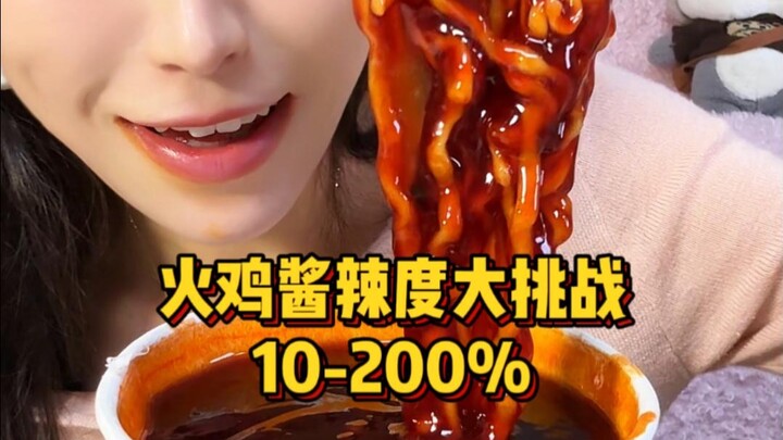 Turkey Sauce Spiciness Challenge: 10–200%