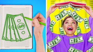 พระเจ้าช่วย! ไดอารี่ให้พร || สถานการณ์โรงเรียนแสนสนุก! แกล้งคนรวย VS คนจนสุดเพี้ยนโดย 123 GO! TRENDS