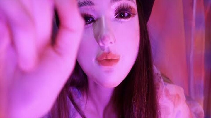 Menggunakan topeng untuk membuat ASMR, harap tonton dengan bijak