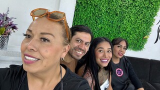 Con mis amigas en la estetica