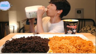 Mì ma tiêu với mì samyang phần 4 #mukbang