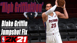 Blake Griffin Jumpshot Fix NBA2K21 with side-by-side comparison