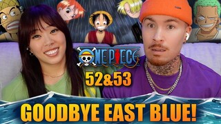 We're going..To the Grand Line! | First Time Watching One Piece Anime! Ep 52-53