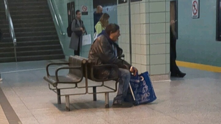 Let me show you the zombie-like people at a Toronto subway station