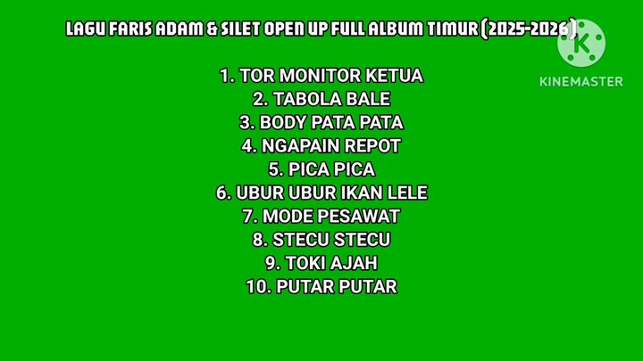 LAGU FARIS ADAM & SILET OPEN UP FULL ALBUM TIMUR (2025-2026)