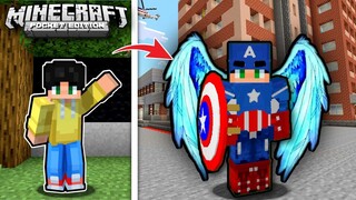 NAGING SI SUPER CAPTAIN AMERICA Ako sa UWU CITY sa Minecraft PE