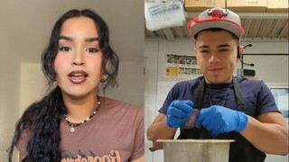 遇到“油腻”的厨师小哥后，一个个都变得娇羞了呢！