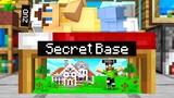 Building a SECRET BASE in His Base in Camp Minecraft
