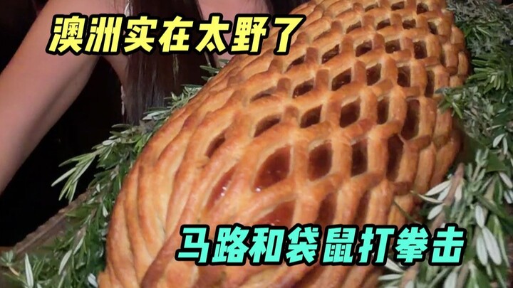 How Wild Is Australia, Really? Kangaroos Hanging Out by the Roadside, Steak Served by the Pound!