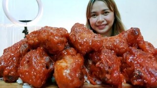 EXTRA SPICY BUFFALO CHICKEN MUKBANG