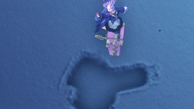 Rococo was just bouncing around in the snow.