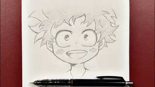 Easy to draw | how to draw Izuku Midoriya ( kid ) step-by-step