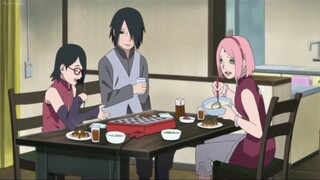 Sarada And Sakura Were Surprised By Sasuke Visits, Sasuke Stays With Sarada In Parents Child Day