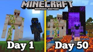 What will Happen if you Follow an Iron Golem in Minecraft for 50 Days
