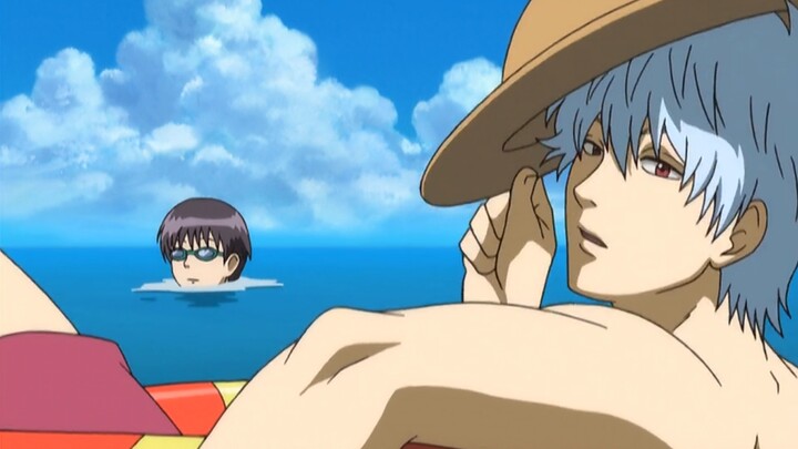 [Gintama ‖Funny scene] You swim so fast, it doesn't match your setting at all, damn!