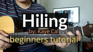 Hiling Guitar Tutorial - Mark Carpio (Kaye Cal cover)