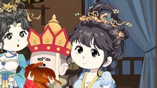16-19, The Old Mother of Mount Li Plays with the Four Saints