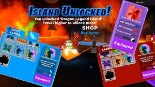 🔥NEW ISLAND! Ninja Legends SWORDS, Light & Evil Karma Skills! MAX SHURIKENS