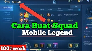 Cara buat squad mobile legend