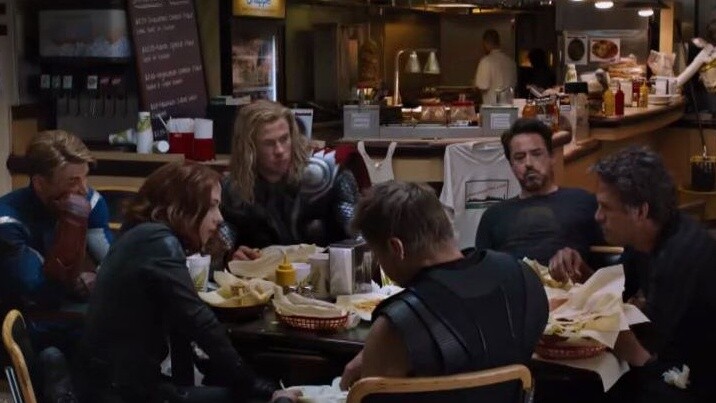 Rare! Marvel superheroes eating out footage revealed