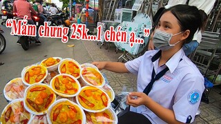 Nữ sinh lớp 10 mỗi ngày từ Bình Dương lên Sài Gòn bán Mắm chưng Trứng muối 25k Siêu ngon