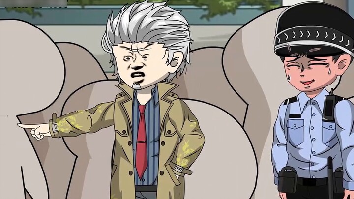 Một người khuyết tật đang dạy cách chà xát khẩu AK bằng tay trong phòng phát sóng trực tiếp, nhưng a