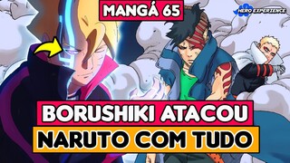 MOMOSHIKI POSSUI BORUTO E SURRA CODE, KAWAKI E NARUTO COM O NOVO KARMA | BORUTO MANGÁ 65