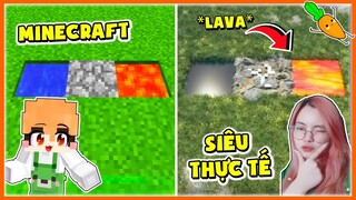 Minecraft Nhưng SIÊU THỰC TẾ | Kamui Phát Cuồng vì Minecraft Giống Ngoài Đời 100%