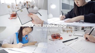 exam week vlog : spm trials edition