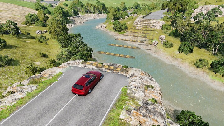 The bridge is made of speed bumps, just tell me if it is a bridge!