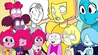 Steven Universe Future - Blue Yellow & White Spinels meets the Pearls and the Diamonds Ep 100