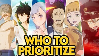 WHO SHOULD F2P PRIORITIZE FROM SEASON 1 & SEASON 2 UNITS WHEN GLOBAL DROPS?  | BLACK CLOVER MOBILE