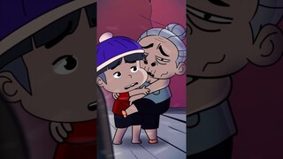 ดีนะที่ยังมียายให้กอด.... #animation #cartoon #anime #โกรกกราก #การ์ตูน #ยาย #หลาน #หนาว