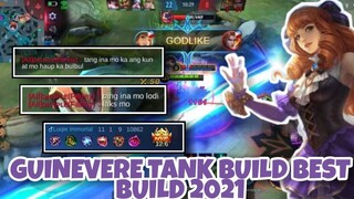 GUINEVERE TANK BUILD IS HERE! - BEST BUILD 2021 - NAPAMURA NALANG SA KUNAT KO - MOBILE LEGENDS