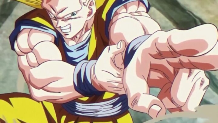 Super Saiyan Goku ketiga dari Ajin dengan efek suara Dragon Ball Z