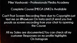 Mike Varshavski Course Professionals Media Academy Download
