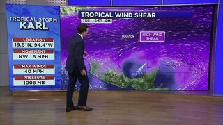 Tropical Storm Karl forms in the Gulf of Mexico