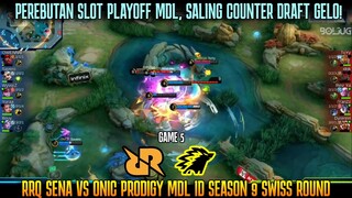 MATCH PENENTUAN YANG MENANG FIX PLAYOFF! GAME 5 RRQ SENA VS ONIC PRODIGY MDL ID SEASON 9