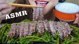 ASMR MANTIS SHRIMPS STIR FRIED WITH WATER SPINACH EATING SOUND | LINH-ASMR