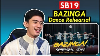 SB19 'BAZINGA' Dance Rehearsal REACTION