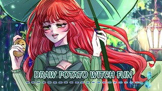 Drawing Potato Witch Tatietot