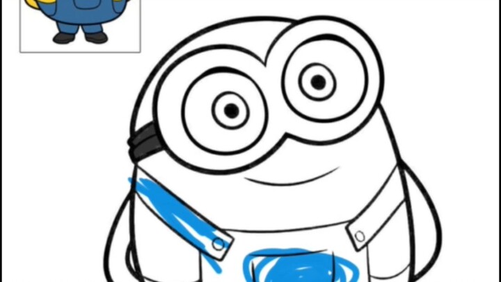 mewarnai minion