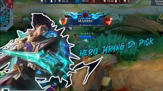Hero jarang di pick, bisa maniac🙀🙀