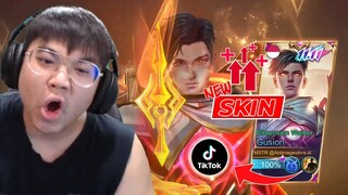 GUSION FLICKER TIKTOK tatsuyamlbb ‼️ Review Skin Gusion 11.11 DIMENSIONAL WALKER KUALITAS 100 JUTA